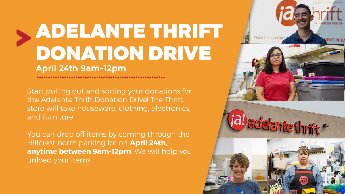 Adelante Thrift Donation Drive