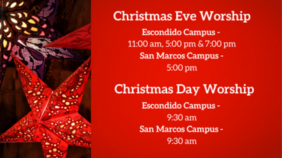 Christmas Eve Worship Service - San Marcos