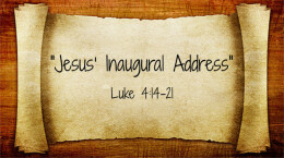 "Jesus' Inaugural Address" (contemporary)