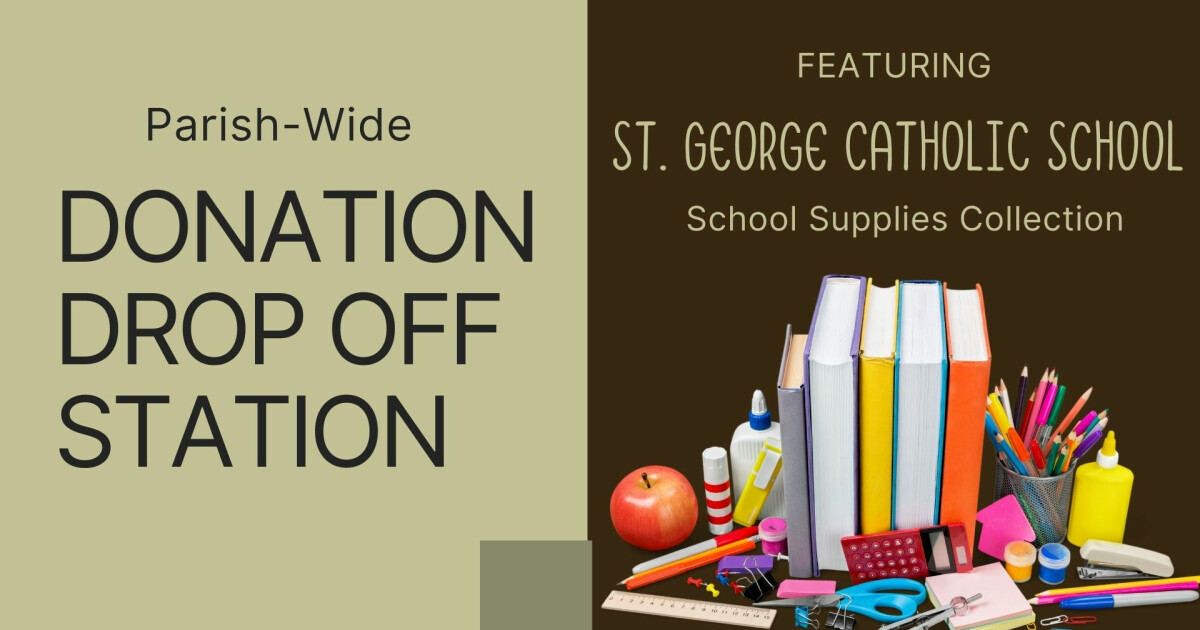 ParishWide Donation Drop Off Station Good Shepherd Catholic Community