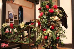 Pulpit flowers Christmas 2017