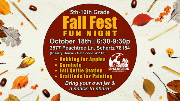 Legacy Church - 5th-12th Grade Fall Fest Fun Night - October 18, 2024