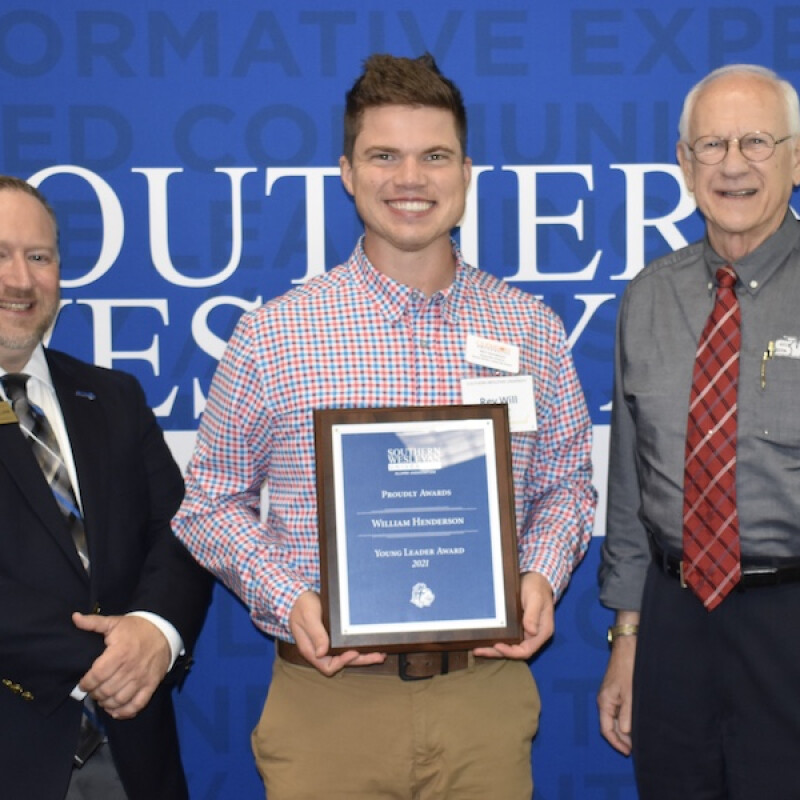Henderson is recipient of Young Leader Award by Southern Wesleyan University Alumni Association
