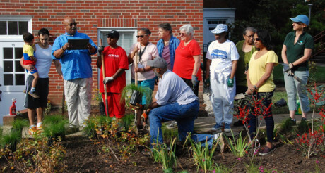 Dedication of the Colesville UMC Rain Garden.