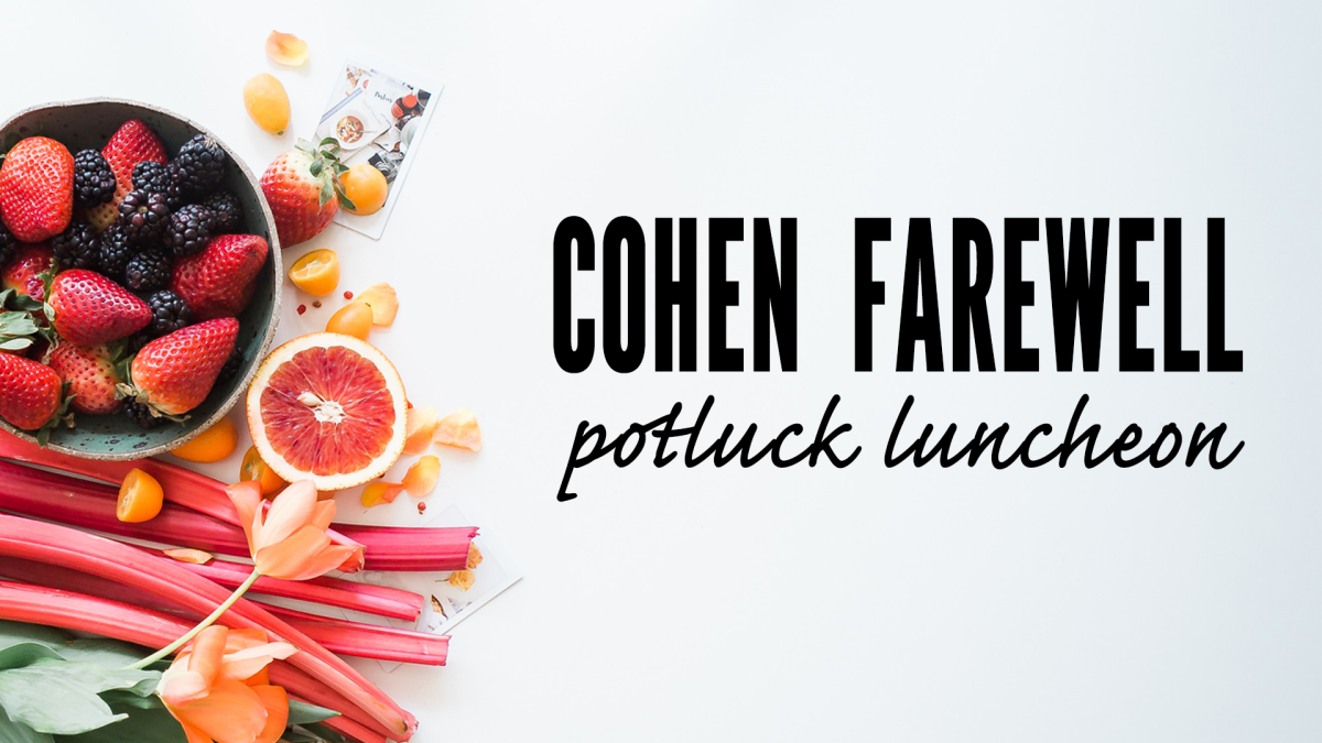 Cohen Farewell Potluck Luncheon