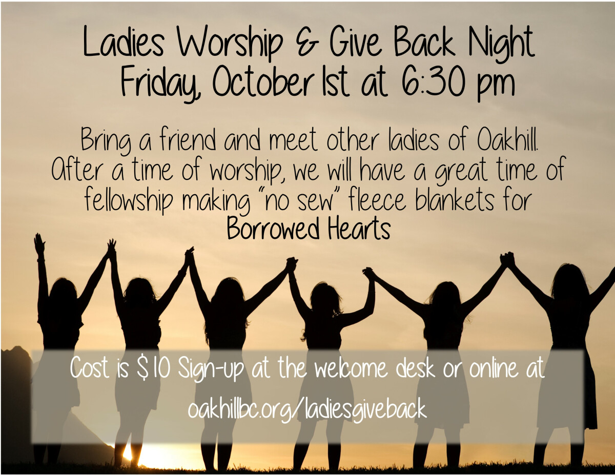 Ladies Worship & Give Back Night
