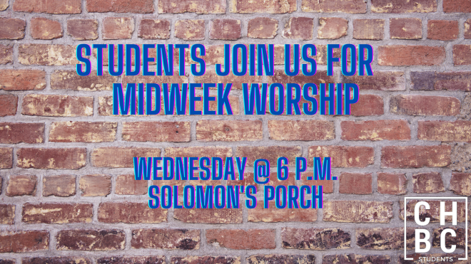Student Ministry Midweek Worship 