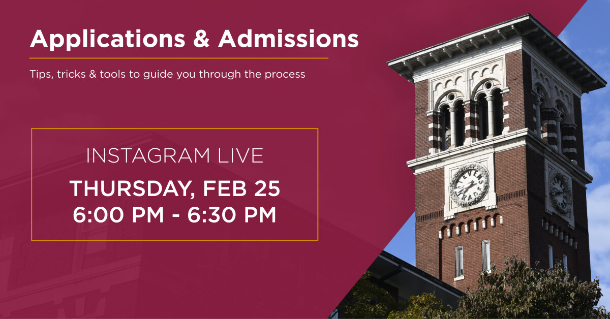 Instagram Live: Applications & Admissions