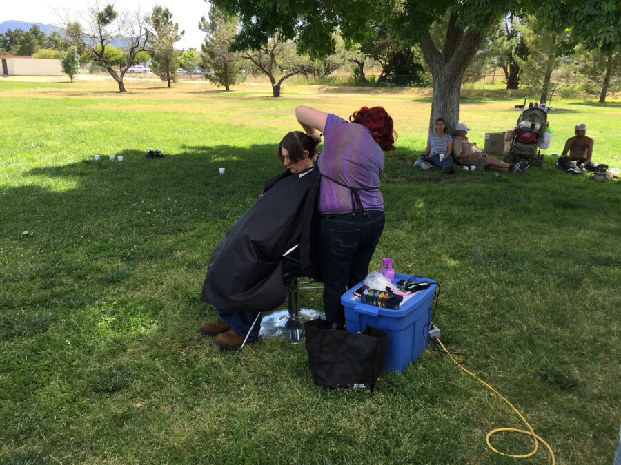 Veteran's Park No Cost Hair Cuts