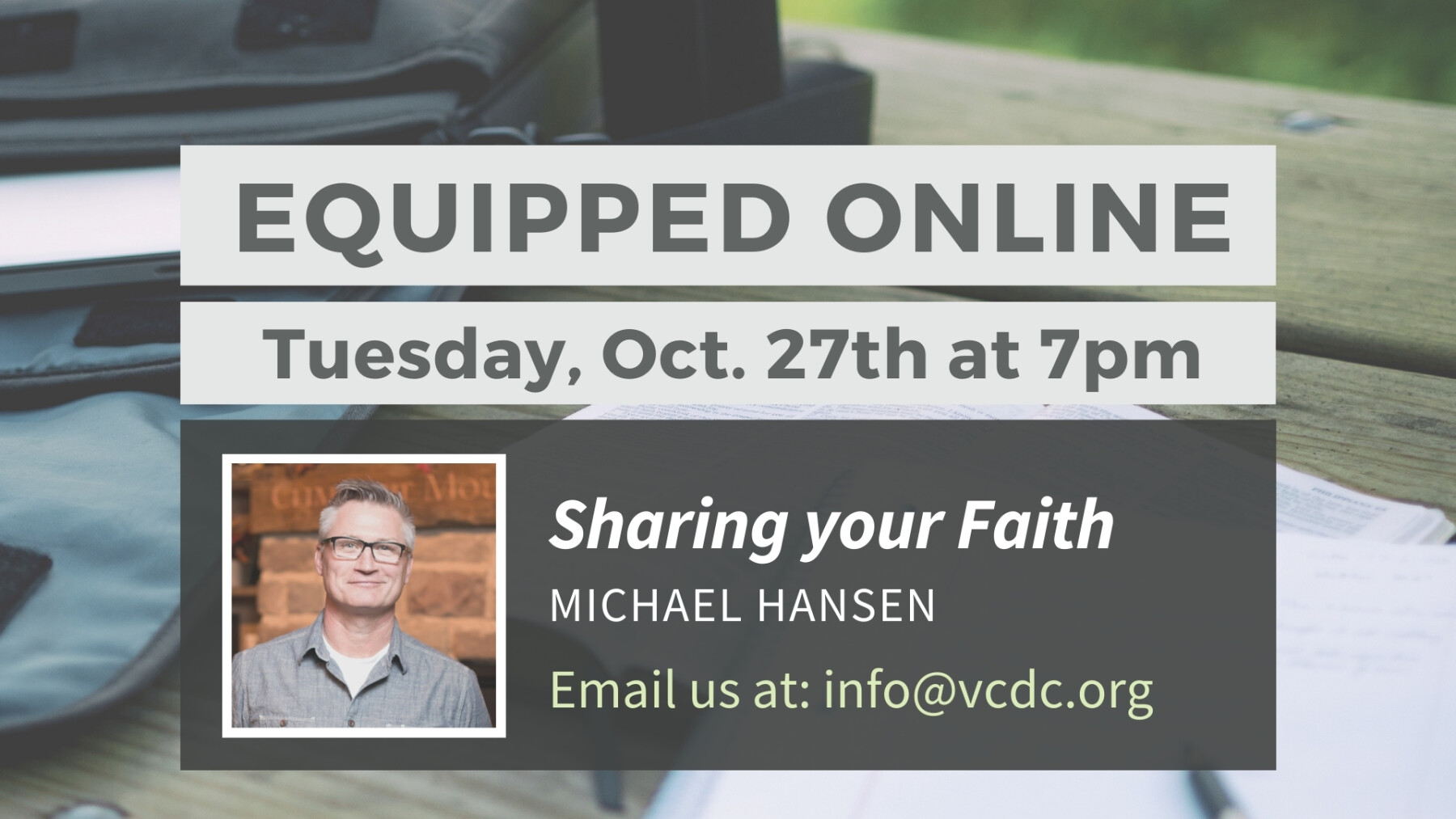 Equipped Online Zoom Class: Sharing Your Faith