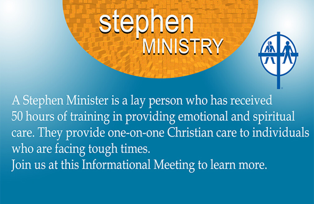 Stephen Ministry Informational Meeting
