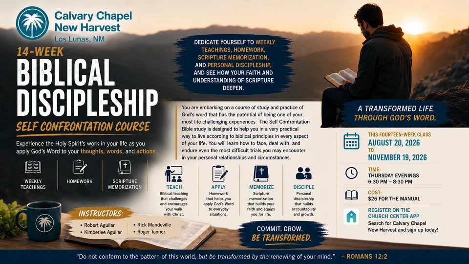 Biblical Discipleship - Self Confrontation 