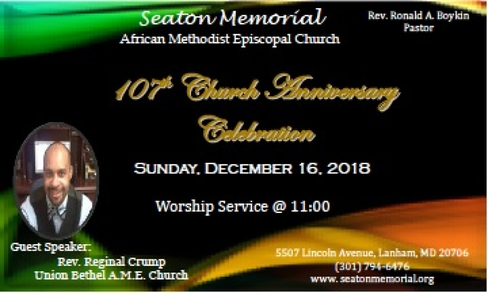107 Church Anniversary Celebration
