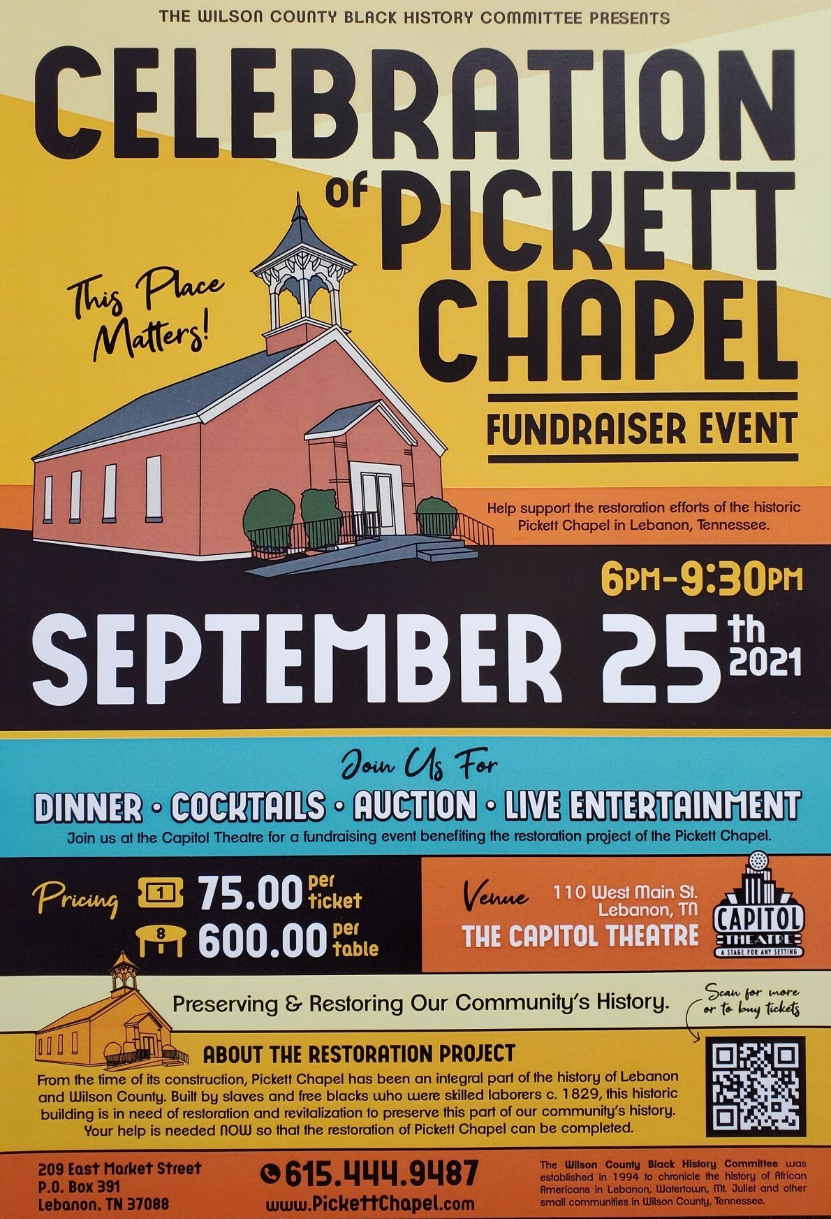 Celebration of Pickett Chapel