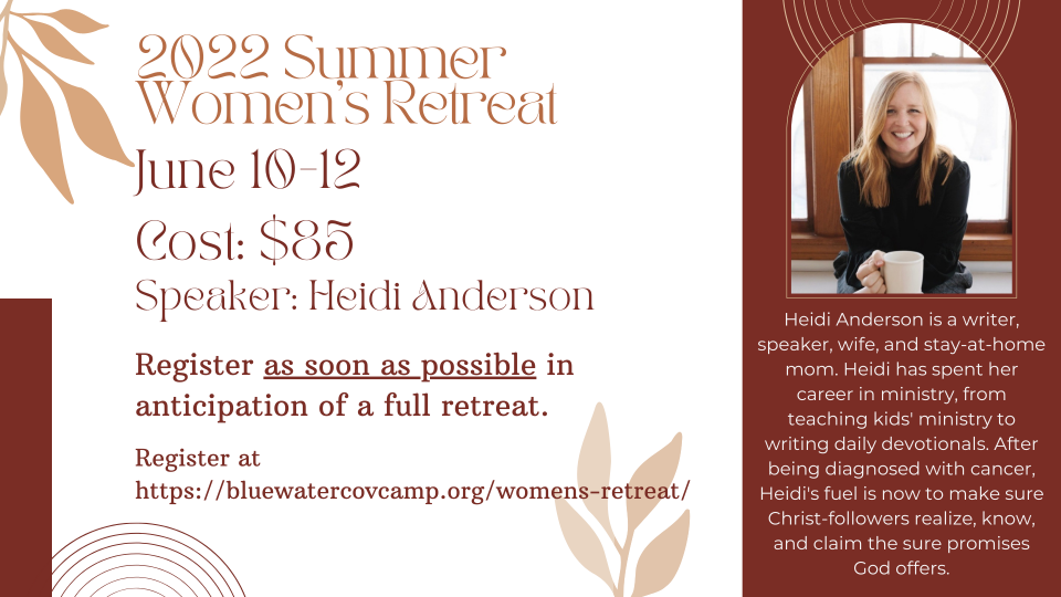 Bluewater Summer Women's Retreat 2022