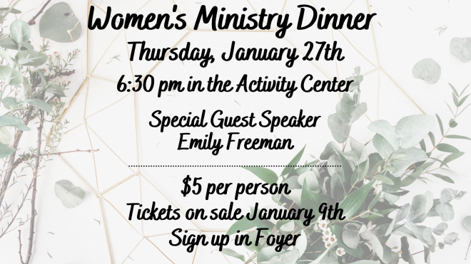 Women's Ministry Dinner 