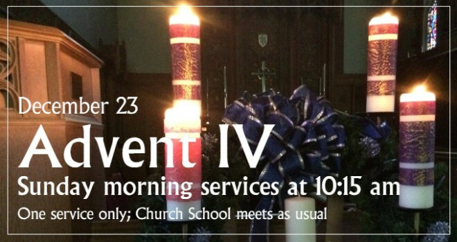 Worship Service at 10:15 am (no 8 am service today)
