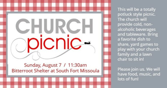 Church Picnic 11:30 a.m.