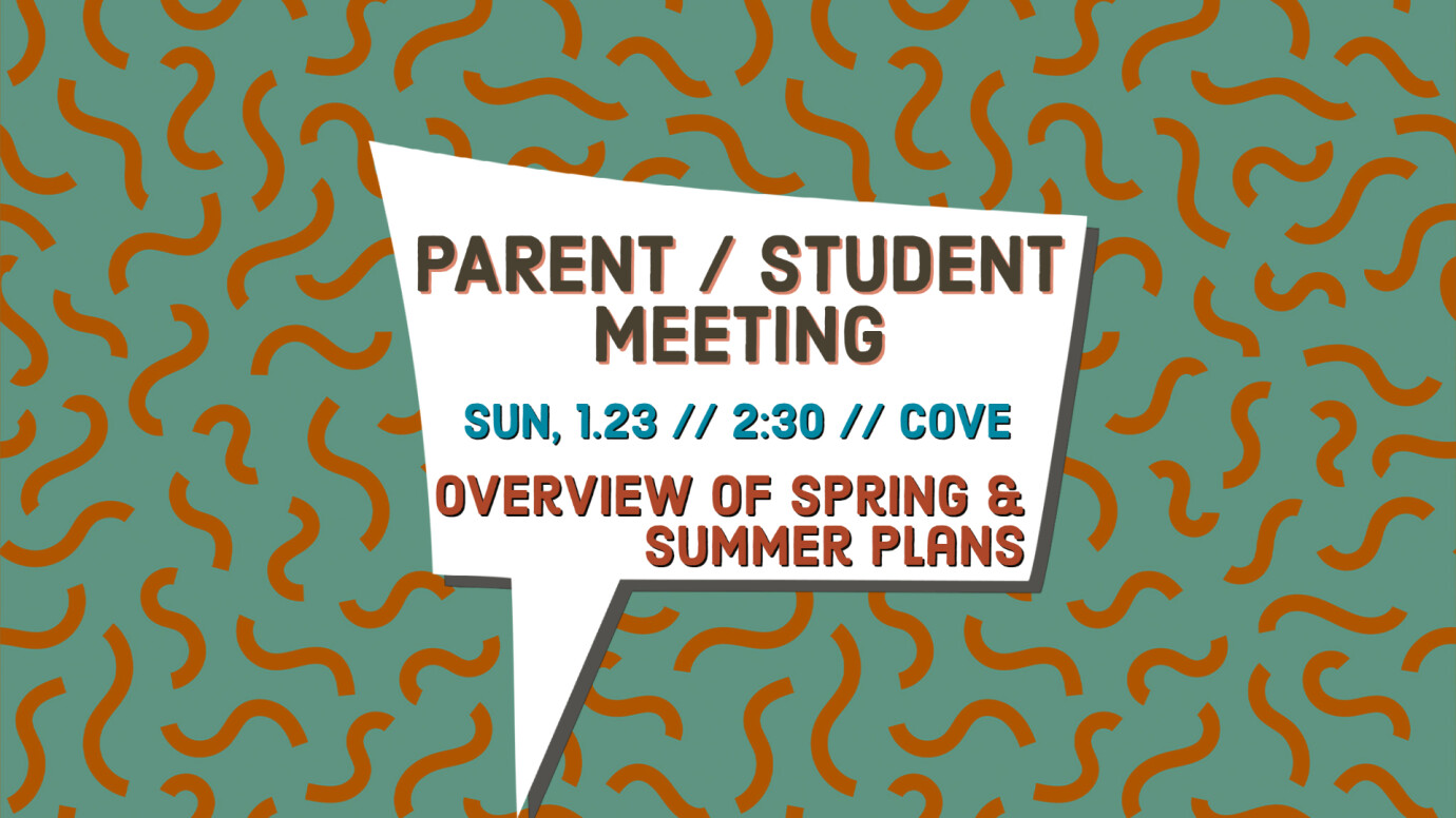 PARENT/STUDENT MEETING