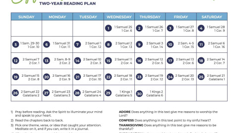 September 2021: All-Church Reading Plan