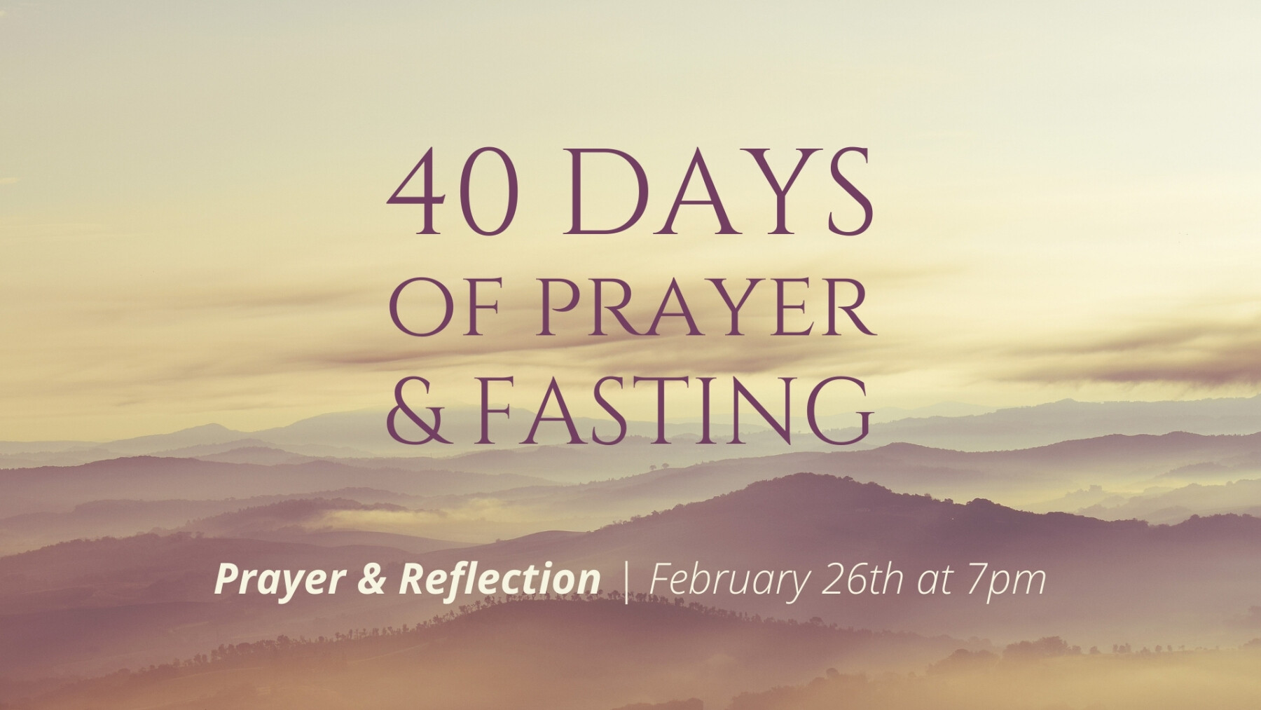 Prayer and Reflection at 7pm