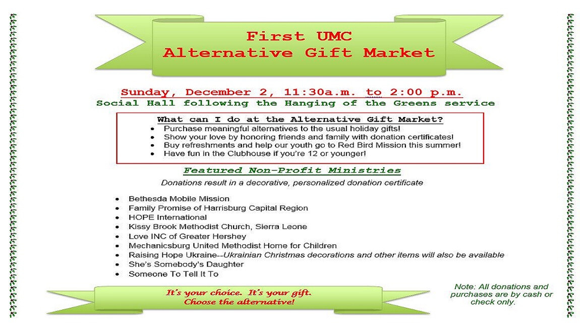 First UMC Alternative Gift Market