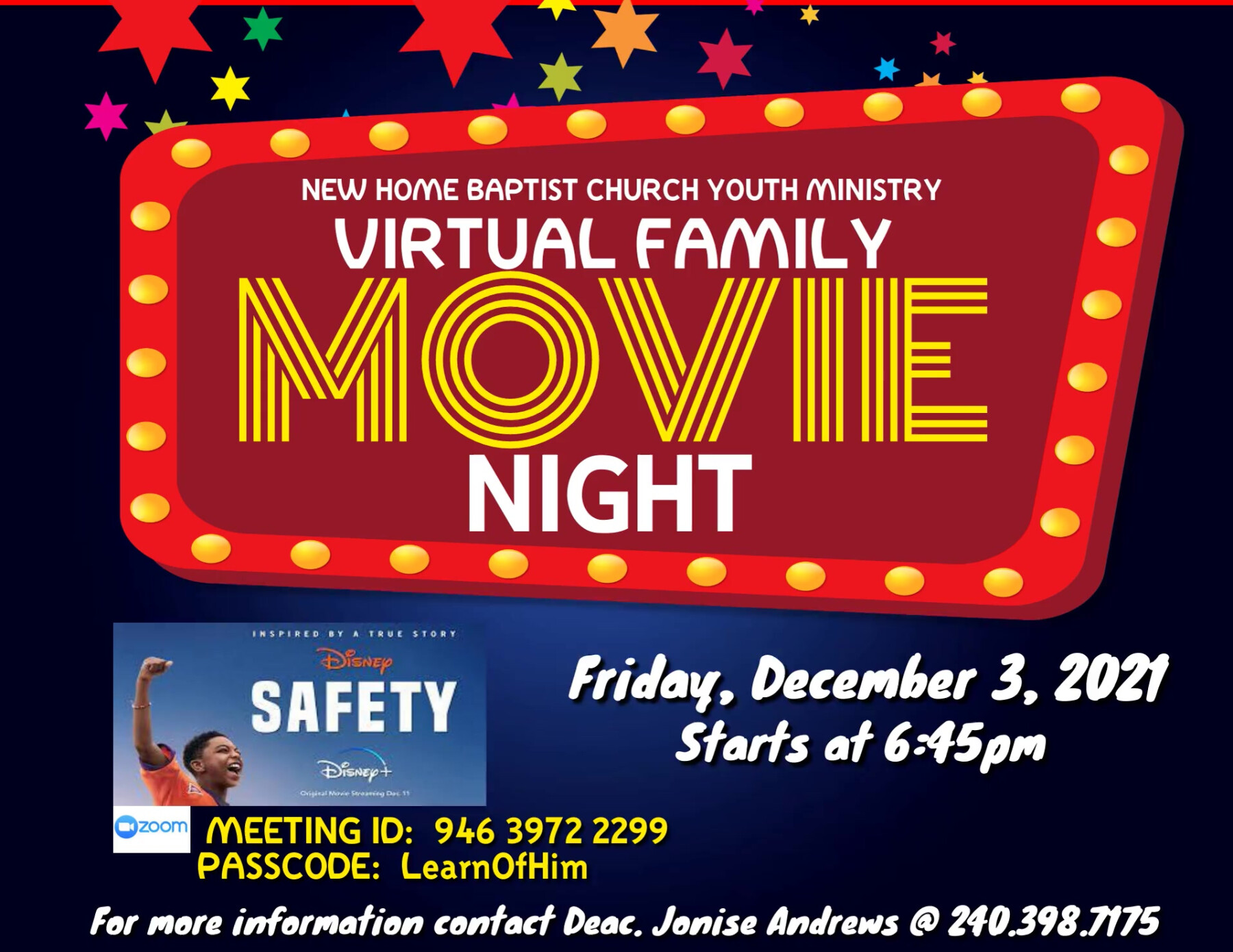 Youth Ministry Family Movie Night