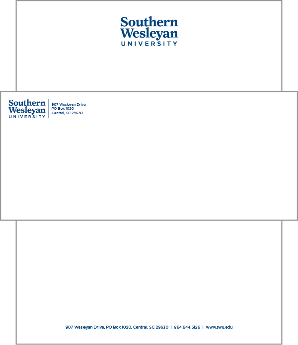 SWU letterhead and envelope example