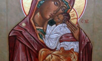 Theotokos (The Mother of God)  Eleusa (Merciful)-  