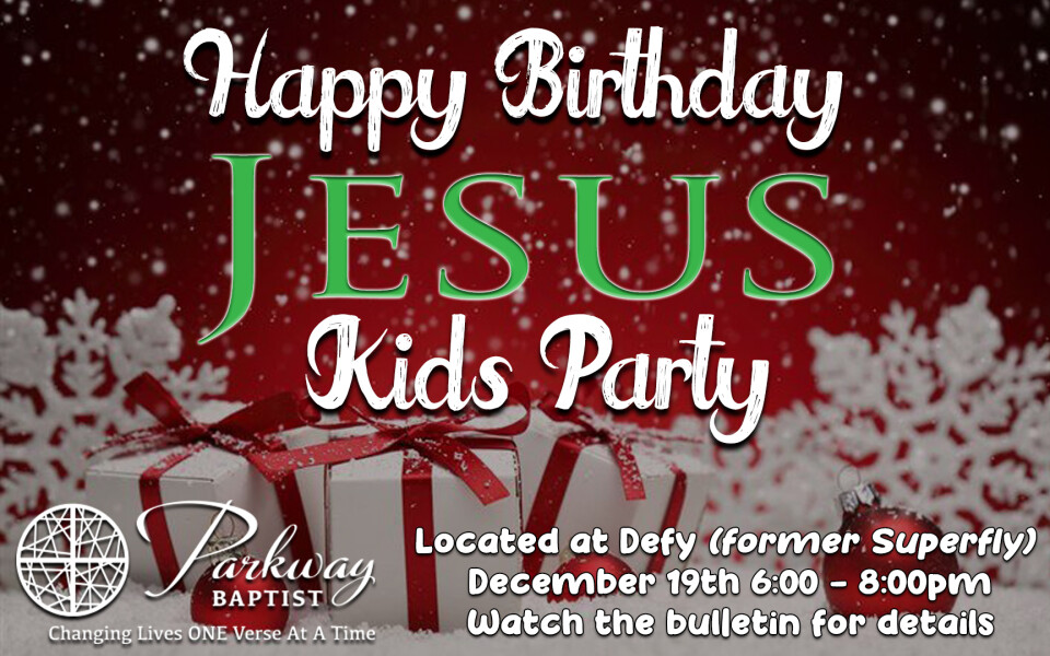 Happy Birthday Jesus Kids Party 