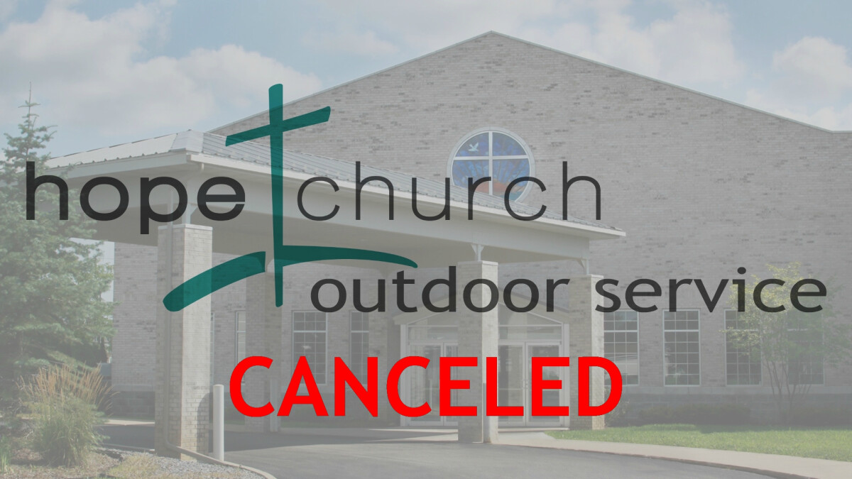 Outdoor Service October 25 at 10AM