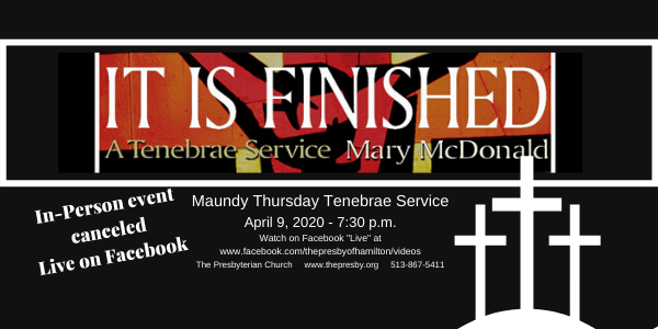 Online Maundy Thursday Tenebrae Service - Communion Service