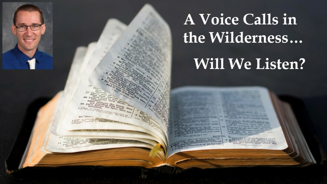 A Voice Calls in the Wilderness…Will We Listen?