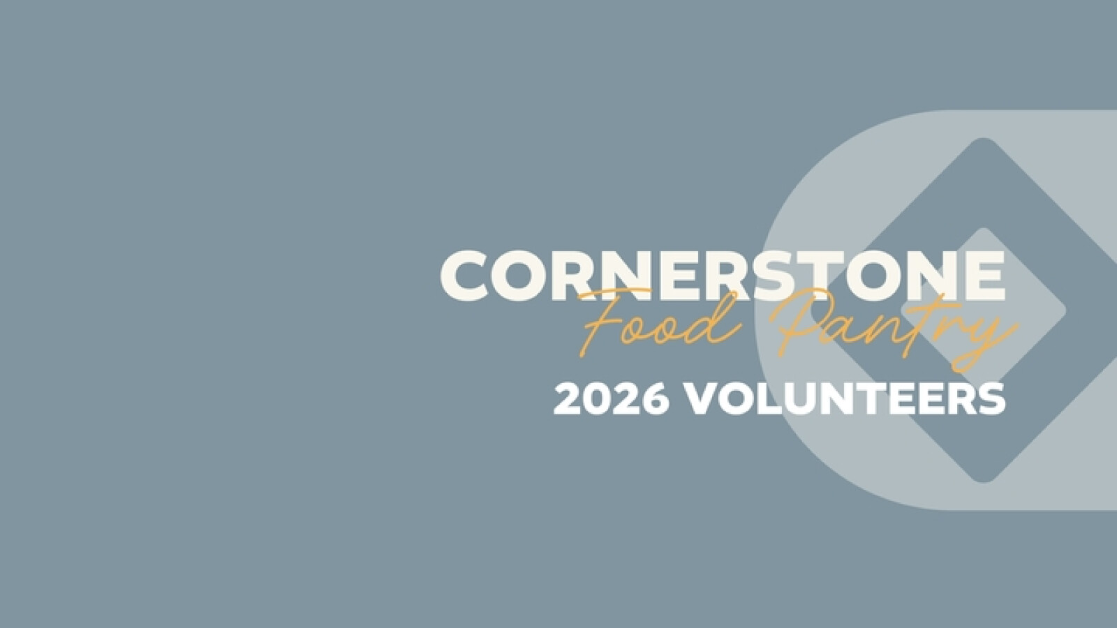 2026 Food Pantry Volunteer Registration
