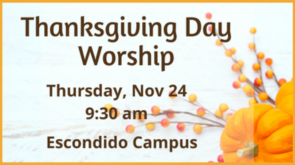 Thanksgiving Worship Service