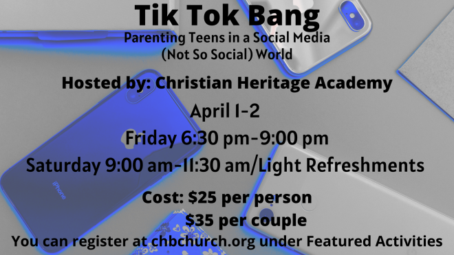 Tik Tok Bang, Parenting Teens in a Social Media (Not So Social) World