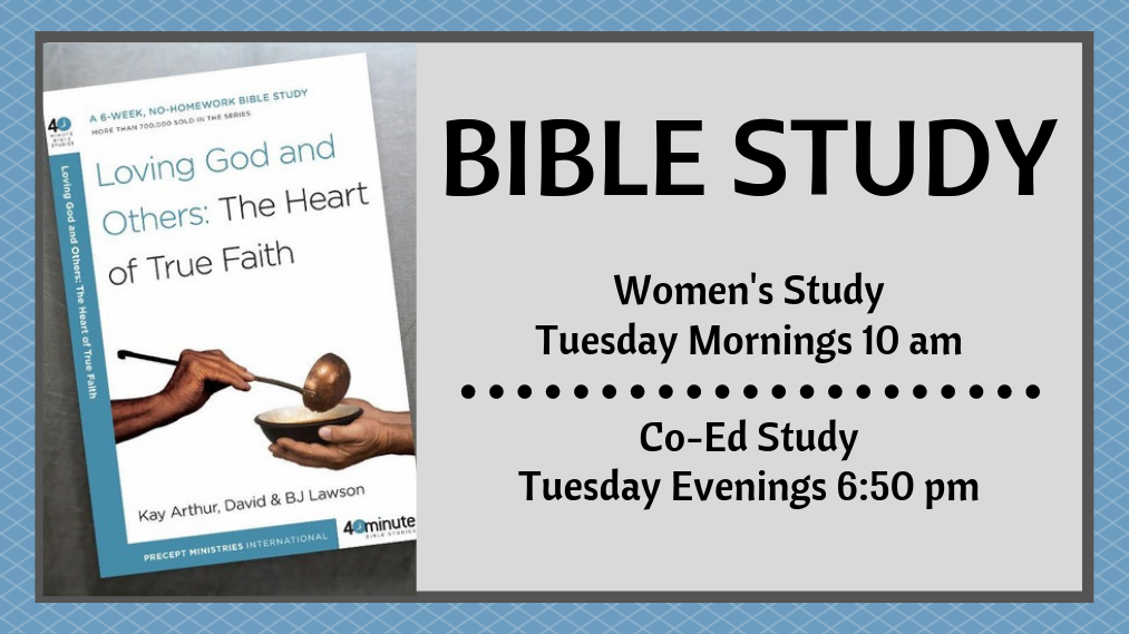 Co-Ed Bible Study Loving God & Others