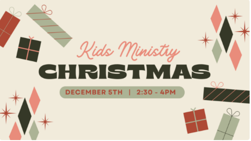 Kid's Ministry Christmas Party