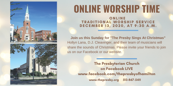 Online Traditional Sunday Service - The Presby Sings at Christmas
