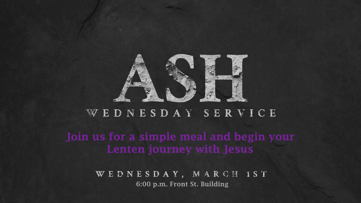 ASH WEDNESDAY SERVICE