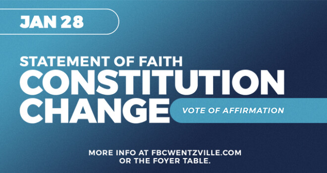 Constitution Change - Vote of Affirmation