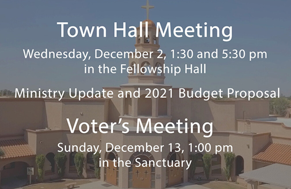 CANCELLED-Town Hall Meeting  (1:30pm)