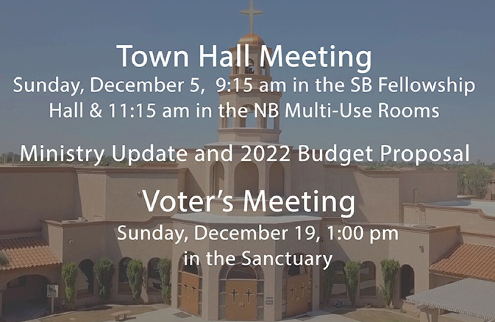 Town Hall Meeting  (11:15 am)