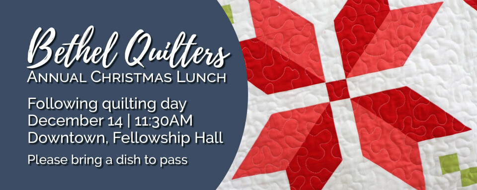 Women of Bethel Quilters Christmas Lunch