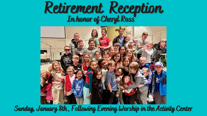 Retirement Reception in Honor of Cheryl Ross