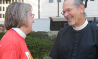 Archdeacon Russ Oechsel and the Rev. Gena Davis