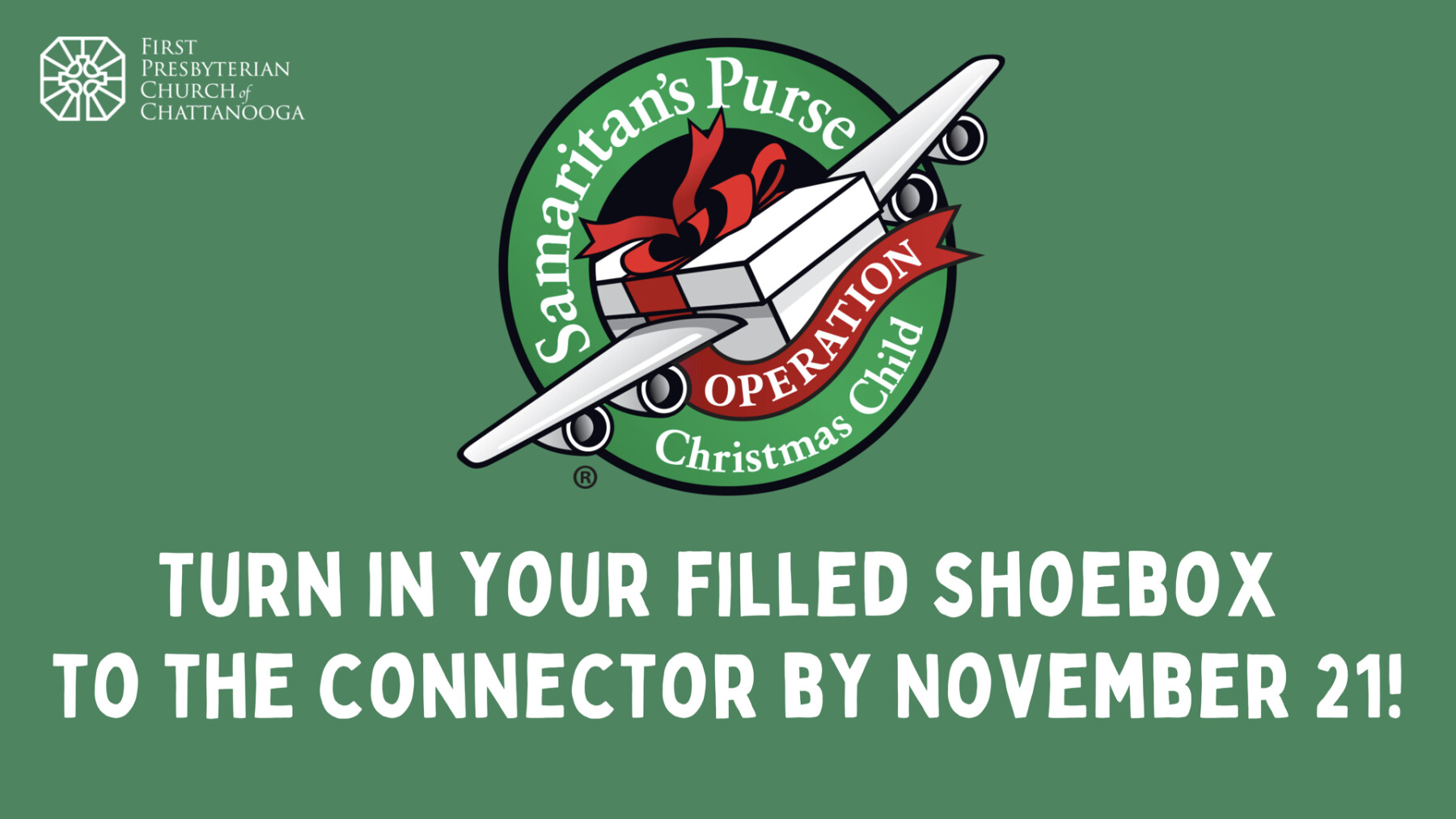 Operation Christmas Child Shoebox Collection First Presbyterian Church TN