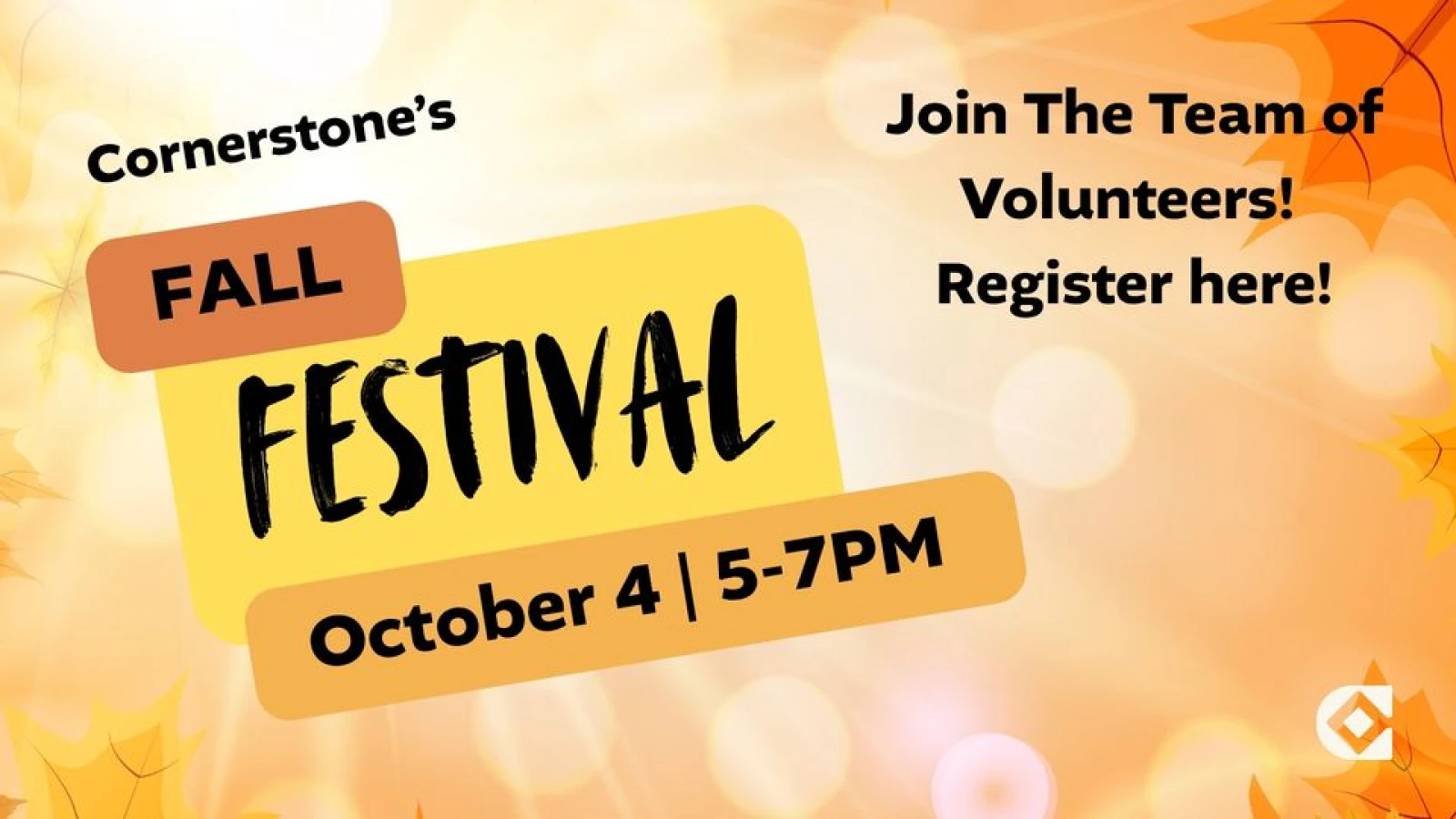 Join the Fall Festival Team of Volunteers