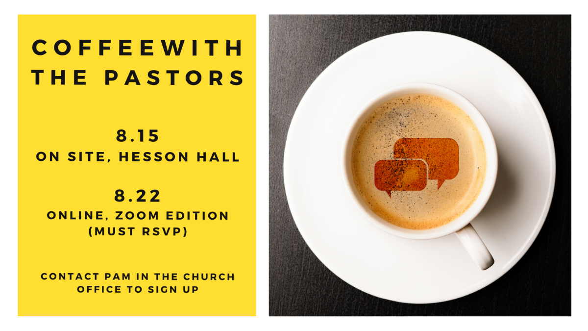 Coffee with the Pastors -On Site