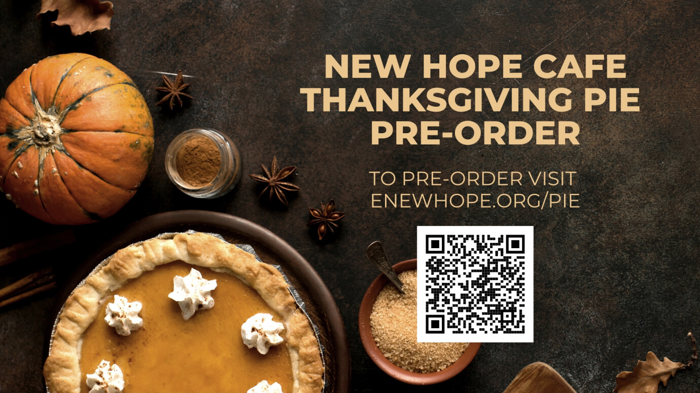 New Hope Cafe Thanksgiving Pie Pre-Order